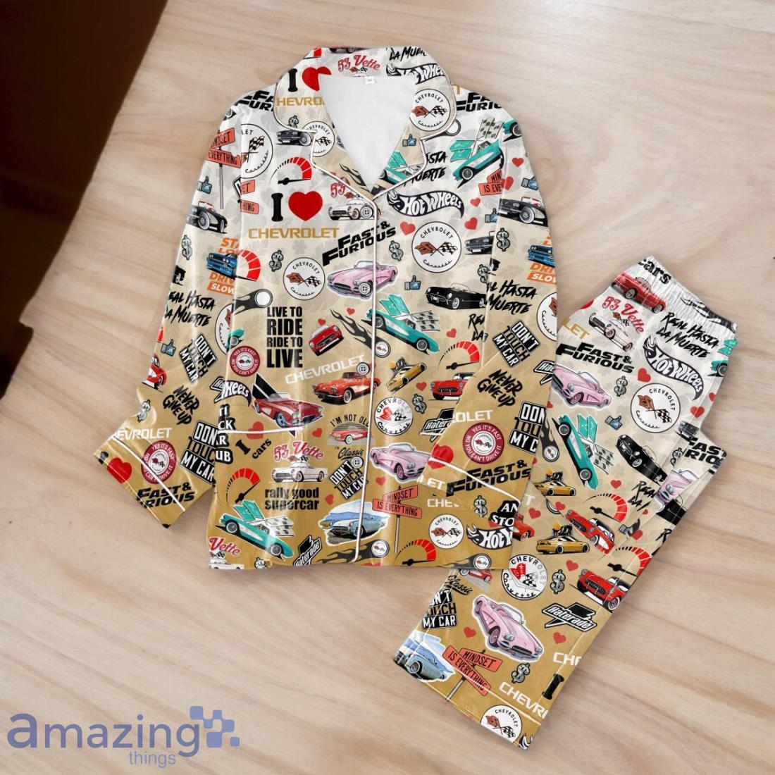 Corvette C1 Set Pijamas For Men Women Best Gift For Fans image Corvette C1 Set Pijamas For Men Women Best Gift For Fans Product Photo 2