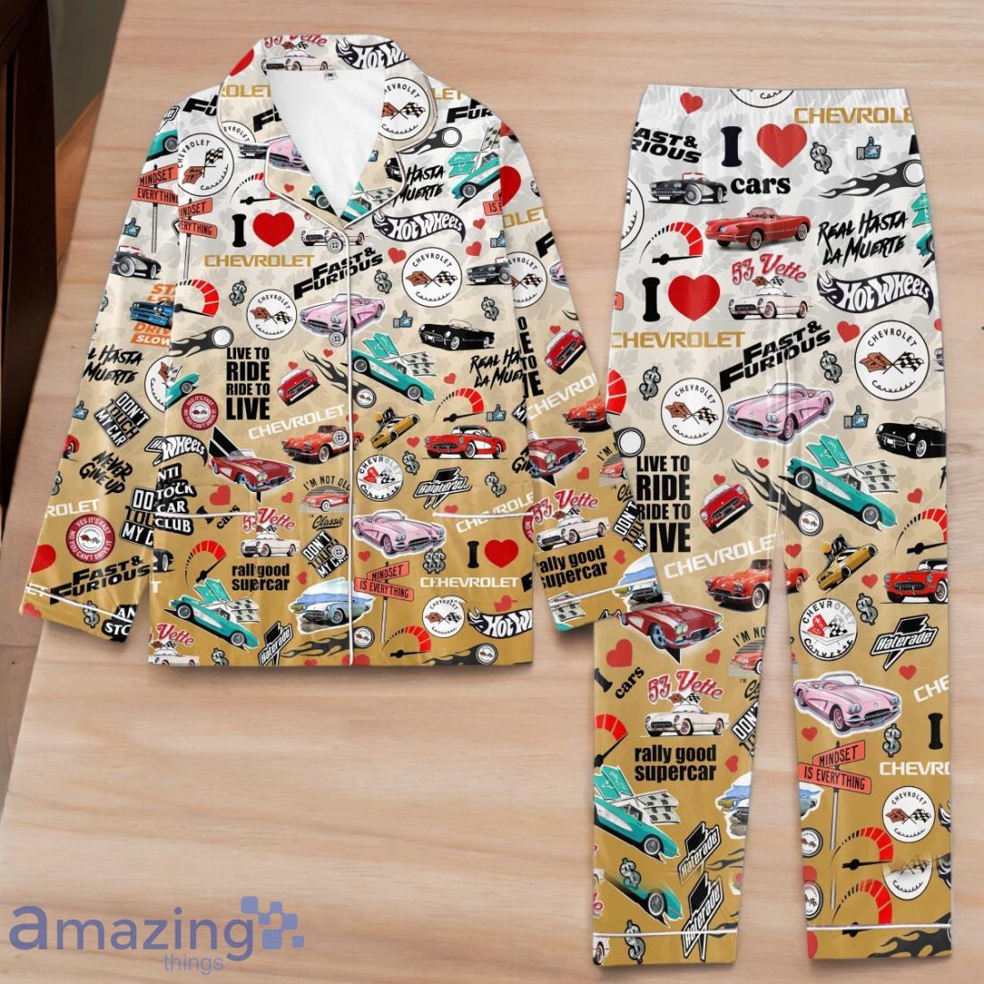 Corvette C1 Set Pijamas For Men Women Best Gift For Fans image Corvette C1 Set Pijamas For Men Women Best Gift For Fans Product Photo 1