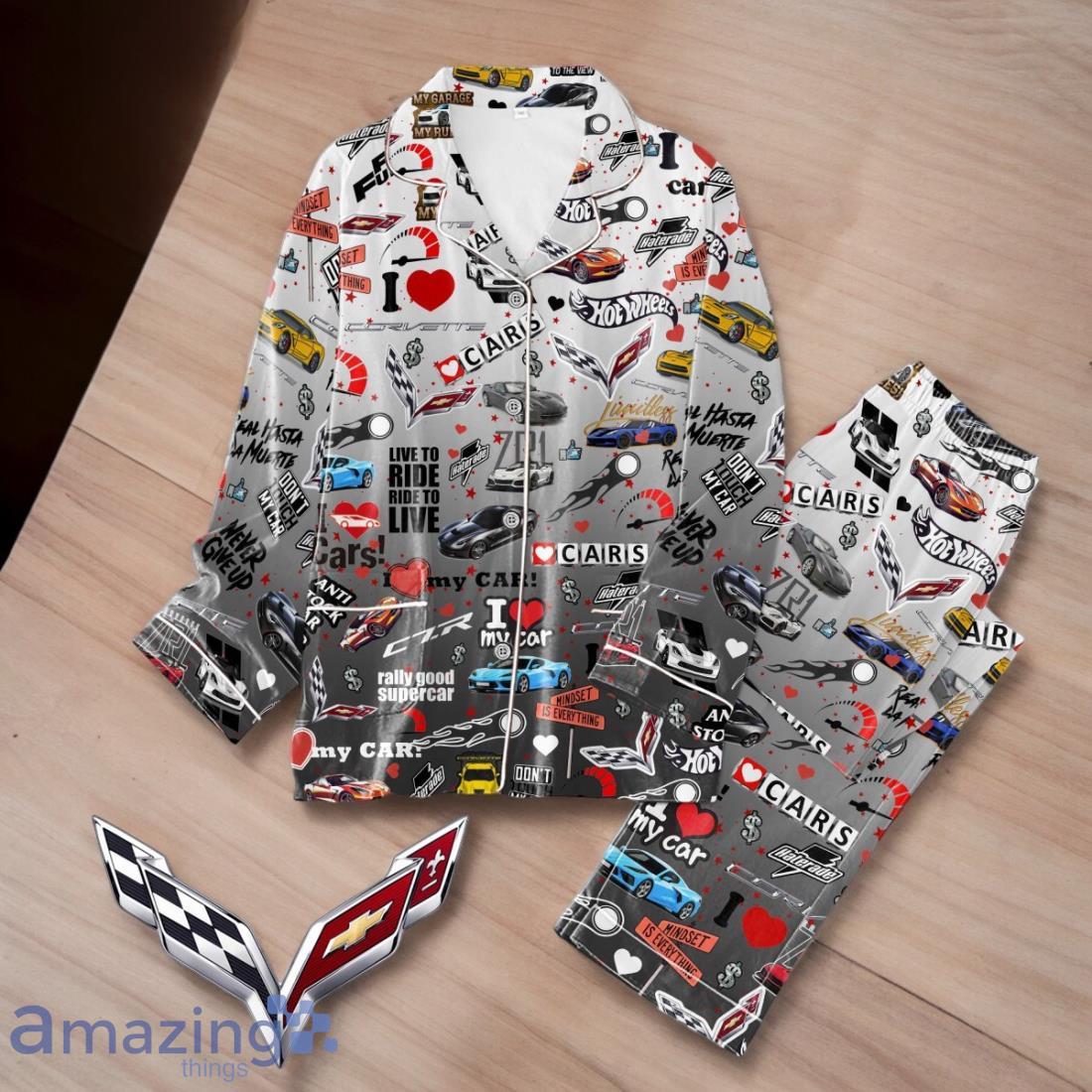 Corvette C7 Set Pijamas For Men Women Speacial Gift For Fans image Corvette C7 Set Pijamas For Men Women Speacial Gift For Fans Product Photo 2