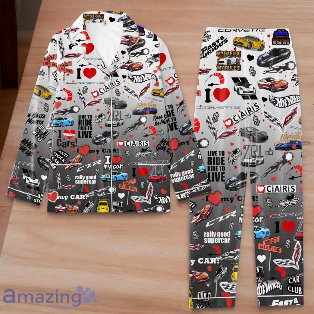 Corvette C7 Set Pijamas For Men Women Speacial Gift For Fans image Corvette C7 Set Pijamas For Men Women Speacial Gift For Fans Product Photo 1