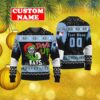 Custom MLB Tampa Bay Rays Ugly Christmas Sweater Grinch Drink Up Gift For Men And Women