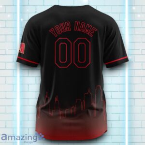 Custom Name Arizona Diamondbacks Black Red Pattern Baseball Jersey For Sport Fans Product Photo 3