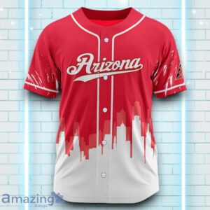 Custom Name Arizona Dimondbacks Red White Pattern Baseball Jersey For Sport Fans image Custom Name Arizona Dimondbacks Red White Pattern Baseball Jersey For Sport Fans Product Photo 2