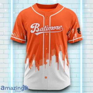 Custom Name Baltimore Orioles Orange White Pattern Baseball Jersey For Sport Fans image Custom Name Baltimore Orioles Orange White Pattern Baseball Jersey For Sport Fans Product Photo 2