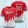 Custom Name Boston Red Sox Red White Pattern Baseball Jersey For Sport Fans