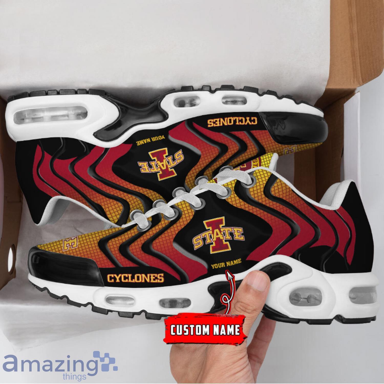 Custom Name NCAA Iowa State Cyclones Ultra Personalized Name Sports Sneakers TN Sport Shoes Gift image Custom Name NCAA Iowa State Cyclones Ultra Personalized Name Sports Sneakers TN Sport Shoes Gift Product Photo 1
