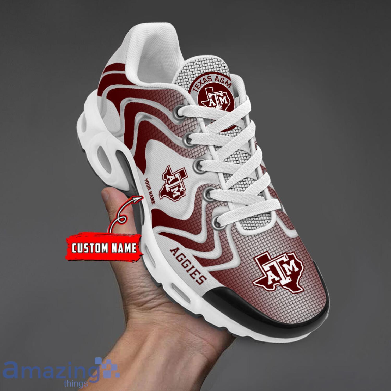 Custom Name NCAA Texas A&M Aggies Ultra Personalized Name Sports Sneakers TN Sport Shoes Gift image Custom Name NCAA Texas A&M Aggies Ultra Personalized Name Sports Sneakers TN Sport Shoes Gift Product Photo 2