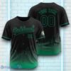 Custom Name Oakland Athletics Black Green Pattern Baseball Jersey For Sport Fans