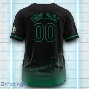 Custom Name Oakland Athletics Black Green Pattern Baseball Jersey For Sport Fans image Custom Name Oakland Athletics Black Green Pattern Baseball Jersey For Sport Fans Product Photo 3