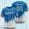 Custom Name Philadelphia Phillies Blue White Pattern Baseball Jersey For Sport Fans