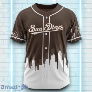 Custom Name San Diego Padres Black White Pattern Baseball Jersey For Sport Fans image Custom Name San Diego Padres Black White Pattern Baseball Jersey For Sport Fans Product Photo 3
