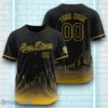Custom Name San Diego Padres Black Yellow Pattern Baseball Jersey For Sport Fans
