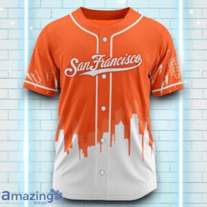 Custom Name San Francisco Giants Orange White Pattern Baseball Jersey For Sport Fans image Custom Name San Francisco Giants Orange White Pattern Baseball Jersey For Sport Fans Product Photo 2