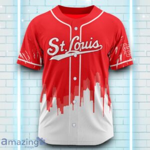 Custom Name St Louis Cardinals Red White Pattern Baseball Jersey For Sport Fans image Custom Name St Louis Cardinals Red White Pattern Baseball Jersey For Sport Fans Product Photo 2