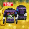 Custom NCAA Abilene Christian Wildcats Ugly Christmas Sweater Grinch Drink Up Gift For Men And Women