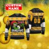 Custom NHL Pittsburgh Penguins Ugly Christmas Sweater Grinch Drink Up Gift For Men And Women