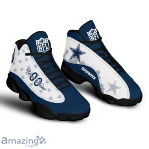 Dallas Cowboys Air Jordan 13 Shoes Trending For Men Women Custom Number & Name Product Photo 2