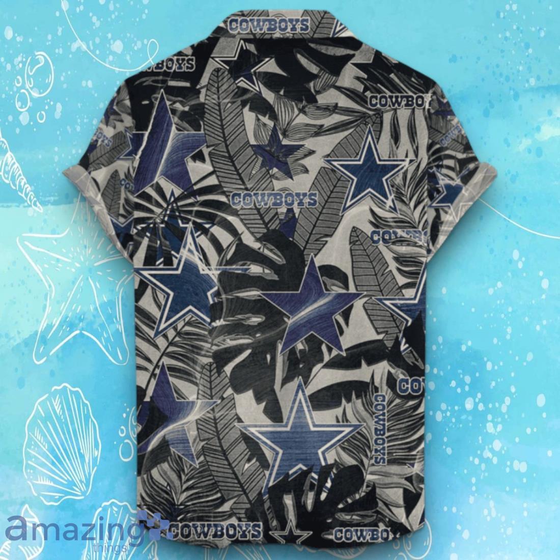 Dallas Cowboys Hawaiian Shirt Retro Logo Revolutions 2024 For Fans image Dallas Cowboys Hawaiian Shirt Retro Logo Revolutions 2024 For Fans Product Photo 2