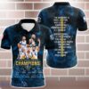 Dallas Mavericks Final Champions 3D Polo Shirt