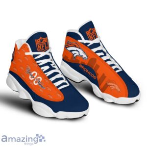 Denver Broncos Air Jordan 13 Shoes Trending For Men Women Custom Number & Name Product Photo 1