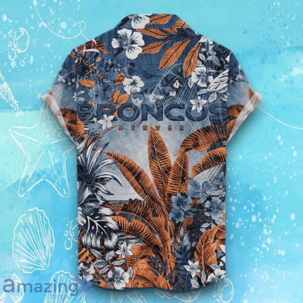 Denver Broncos Hawaiian Shirt Tropical Skull Halloween For Fans Product Photo 2