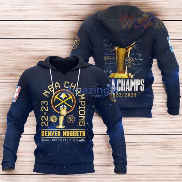 Denver Nuggets 3D Hoodie All Over Print Gift For Fans Product Photo 1