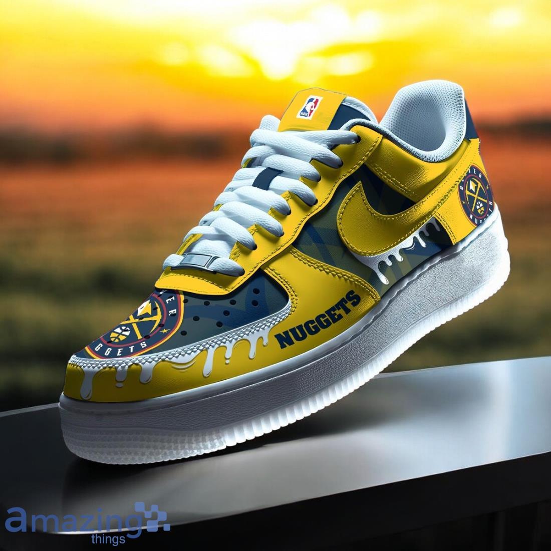 Denver Nuggets Air Force Shoes For Fans image Denver Nuggets Air Force Shoes For Fans Product Photo 1