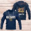 Denver Nuggets Navy Hoodie 3D All Over Print