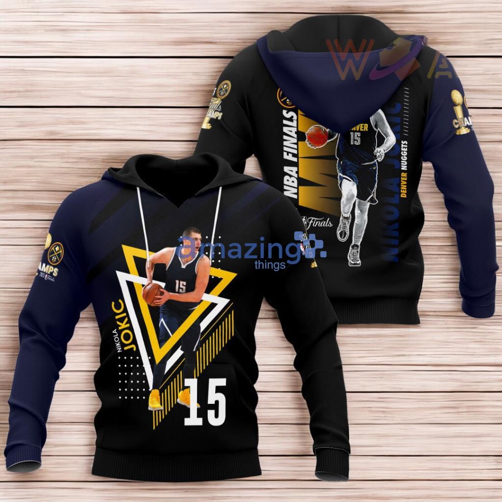 Denver Nuggets Plaid Hoodie 3D All Over Print image Denver Nuggets Plaid Hoodie 3D All Over Print Product Photo 1