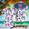 Detroit Pistons White Hawaiian Shirt All Printed Logo Team Shirt