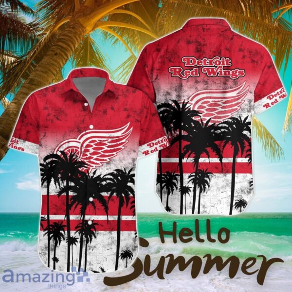 Detroit Red Wings Hawaii Shirt Logo Team Printing 3D Hawaiian Shirt All Printed Product Photo 1