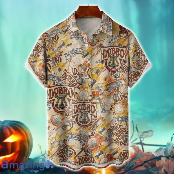 Dobro Back To Time Guitars Logo Halloween Hawaiian Shirt For Fans Product Photo 1