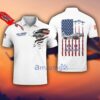 EA-1F Skyraider EA1F 3D Aircraft Flag White Polo Shirt For Men And Women Custom Name