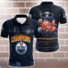 Edmonton Oilers 2024 Stanley Champions 3D Polo Shirt
