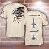 F-104 Starfighter F104 Aircraft 3D T-Shirt For Men And Women