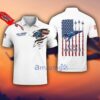 F-4J Phantom II Blue Angels F4J 3D Aircraft Flag White Polo Shirt For Men And Women Custom Name