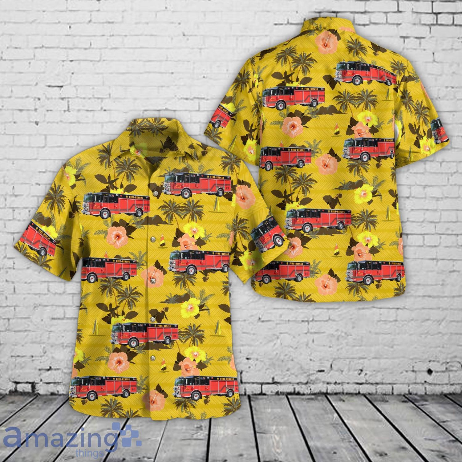 Fennimore, Wisconsin, Fennimore Fire Department Hawaiian Shirt image Fennimore, Wisconsin, Fennimore Fire Department Hawaiian Shirt Product Photo 1