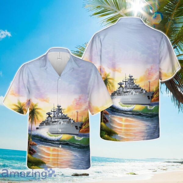 FGS Mecklenburg-Vorpommern (F218) German Navy Hawaiian Shirt Gift For Summer Product Photo 1