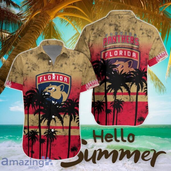 Florida Panthers Hawaii Shirt Logo Team Printing 3D Hawaiian Shirt All Printed Product Photo 1