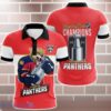Florida Panthers Stanley Cup Final Champions 3D Polo Shirt