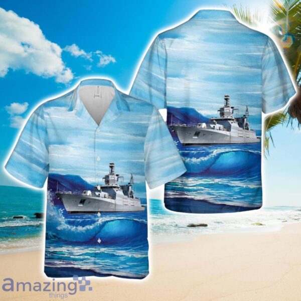 German Navy German frigate Rheinland-Pfalz (F225) Hawaiian Shirt Product Photo 1