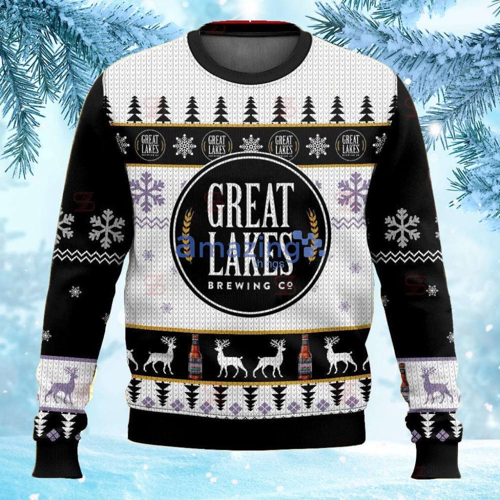 Great Lakes Brewing Co Ugly Sweater Christmas Gift For Men And Women image Great Lakes Brewing Co Ugly Sweater Christmas Gift For Men And Women Product Photo 1
