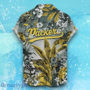 Green Bay Packers Hawaiian Shirt Tropical Skull Halloween For Fans image Green Bay Packers Hawaiian Shirt Tropical Skull Halloween For Fans Product Photo 2