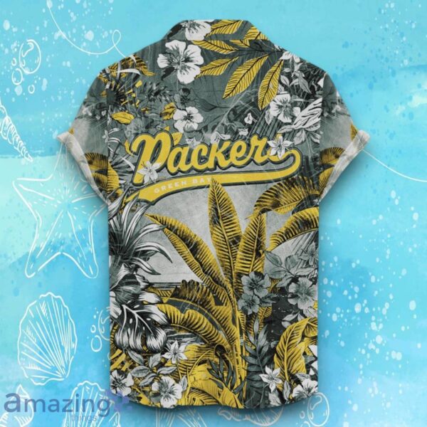 Green Bay Packers Hawaiian Shirt Tropical Skull Halloween For Fans Product Photo 2