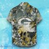 Green Bay Packers Hawaiian Shirt Tropical Skull Halloween For Fans