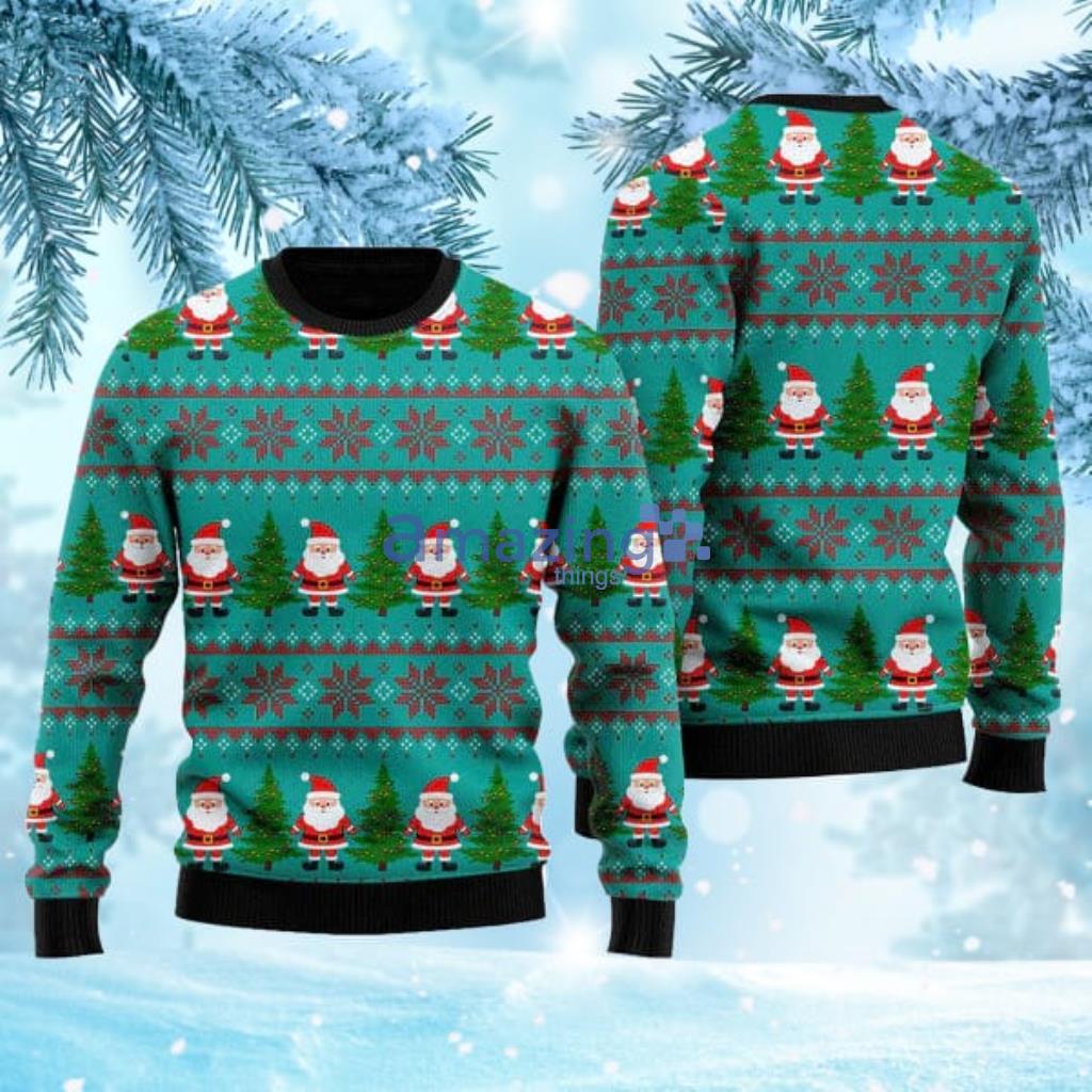 Green Santa Claus Merry Christmas Ugly Christmas Sweater For Men And Women Christmas Gift Sweater image Green Santa Claus Merry Christmas Ugly Christmas Sweater For Men And Women Christmas Gift Sweater Product Photo 1