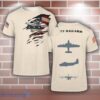 Grumman G-73 Mallard G73 Aircraft 3D T-Shirt For Men And Women