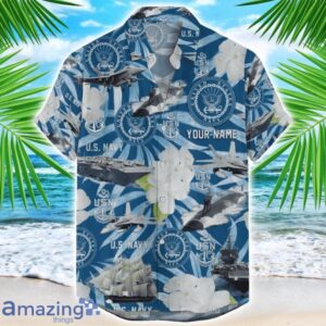 Hawaiian Shirt Military Navy 3D Hawaii Summer Gift Product Photo 1