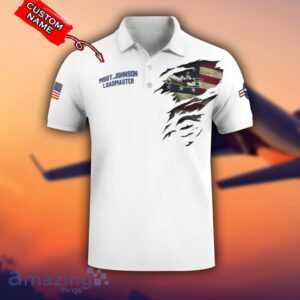 HC 130 Combat King HC130 3D Aircraft Flag White Polo Shirt For Men And Women Custom Name image HC-130 Combat King HC130 3D Aircraft Flag White Polo Shirt For Men And Women Custom Name Product Photo 2