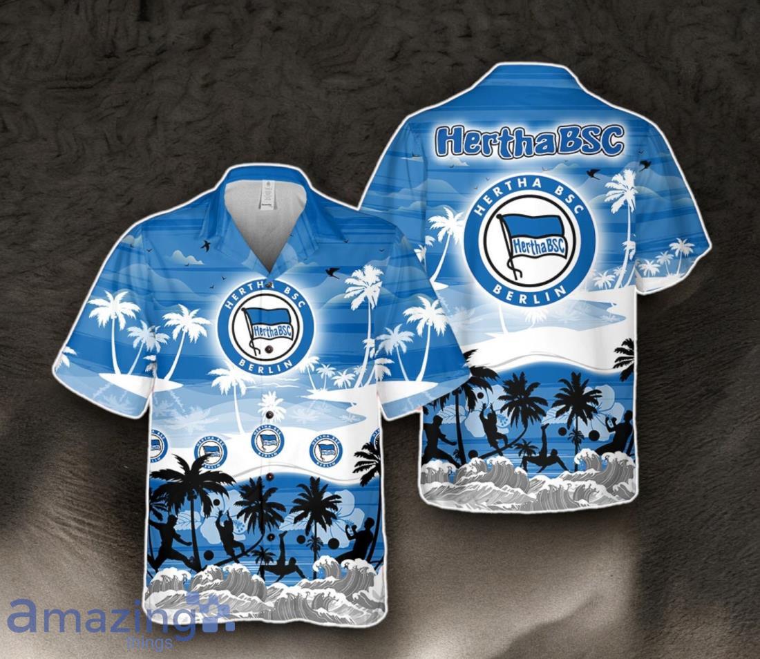 Hertha BSC Hawaiian Shirt Trending 3D Summer Beach For Men Women image Hertha BSC Hawaiian Shirt Trending 3D Summer Beach For Men Women Product Photo 1